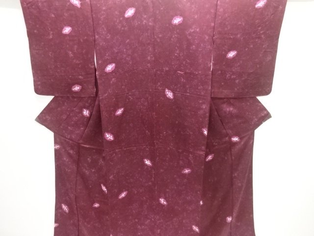 JAPANESE KIMONO / KOMON / SHIBORI / LEAVES